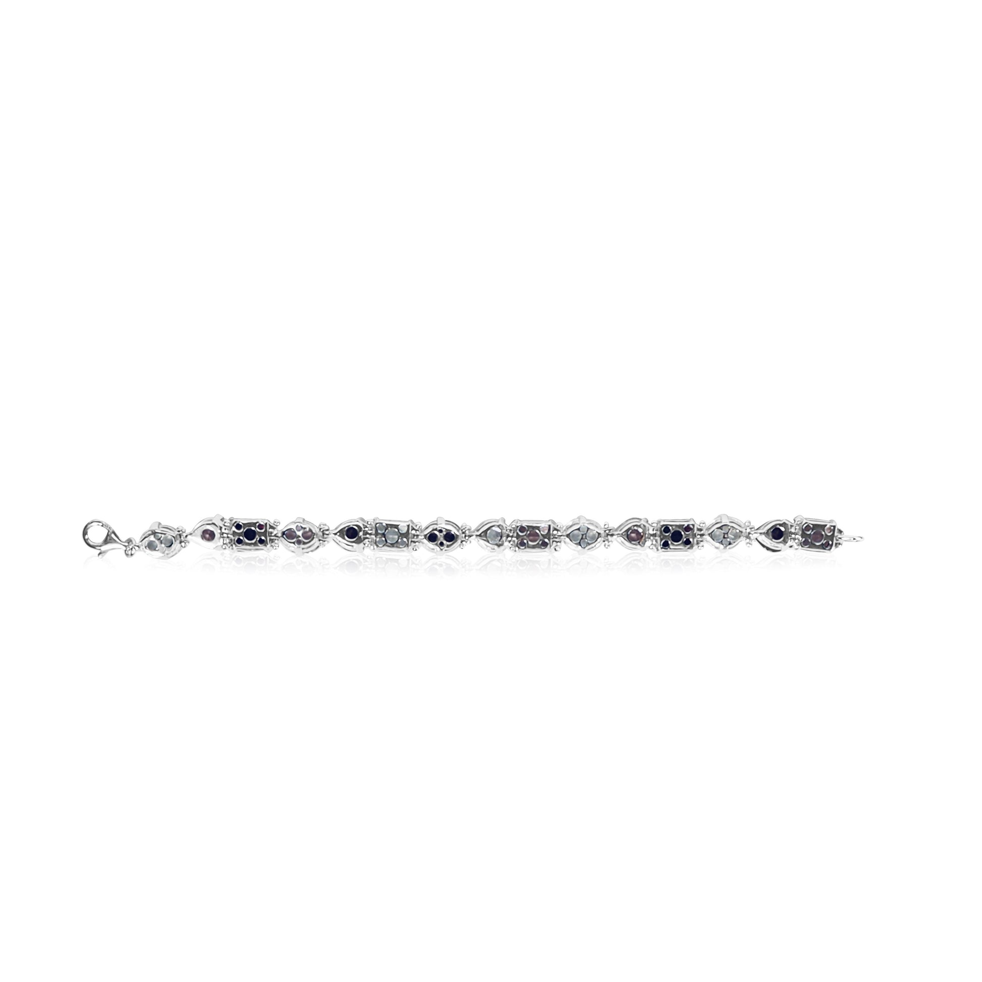 Bracelet Cristal Rose swarovski en argent massif pour Femme joaillerie belgique
