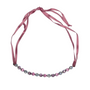 Collier choker Swarovski cristal rose femme