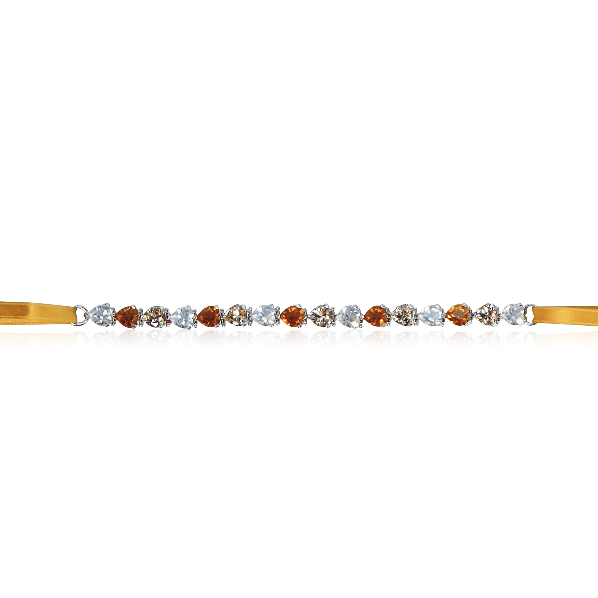 Collier Cristal Orange Femme bijouterie bruxelles