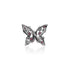 Broche Papillon Cristal Rose Femme argent massif bijouterie art'emi