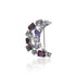Broche Lune Mauve Femme argent massif joaillerie Uccle