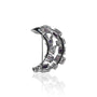 Broche Lune Mauve Femme argent massif