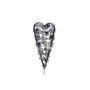 Broche Coeur Cristal Mauve Femme bijouterie belge