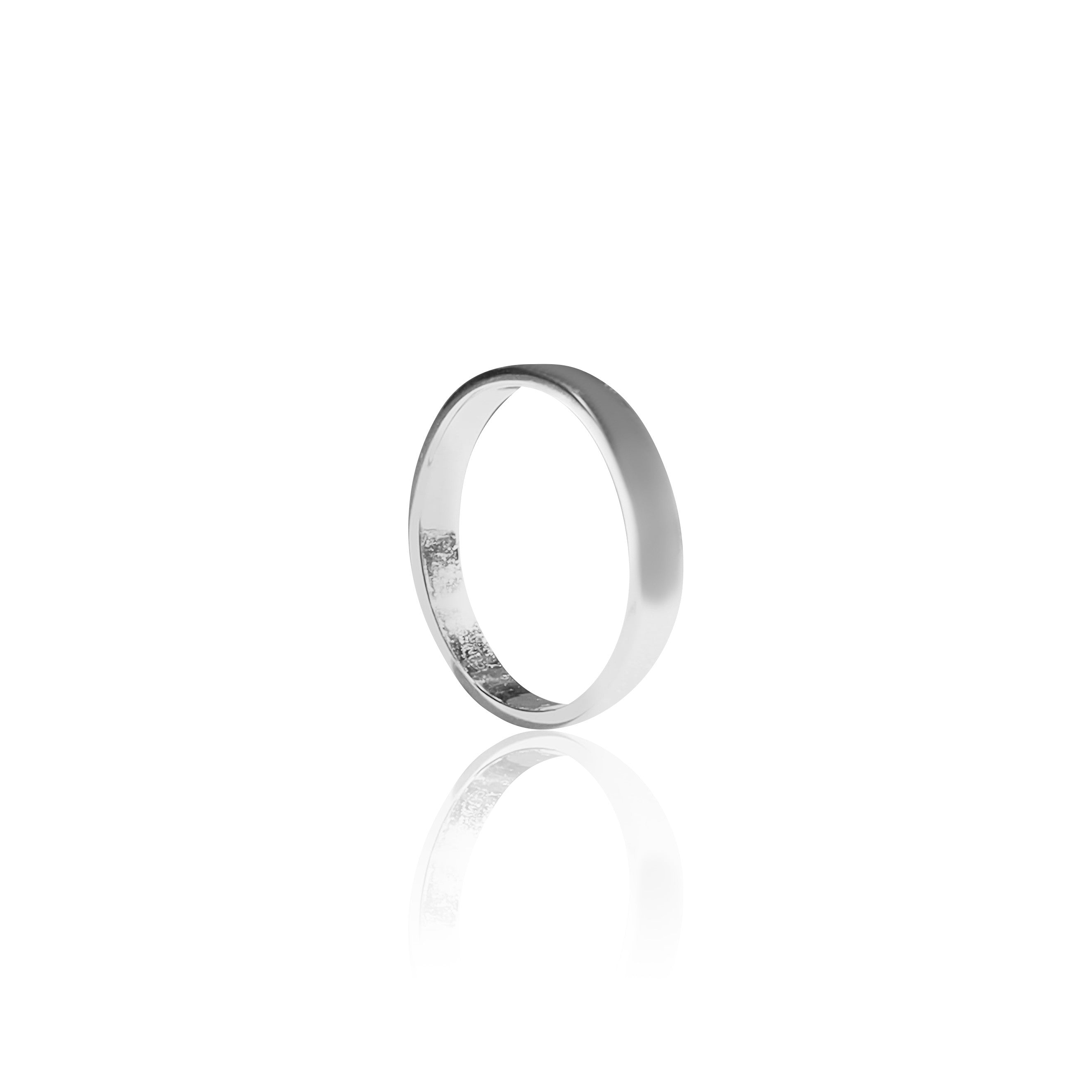 3mm Semi-Domed Wedding Band for Men