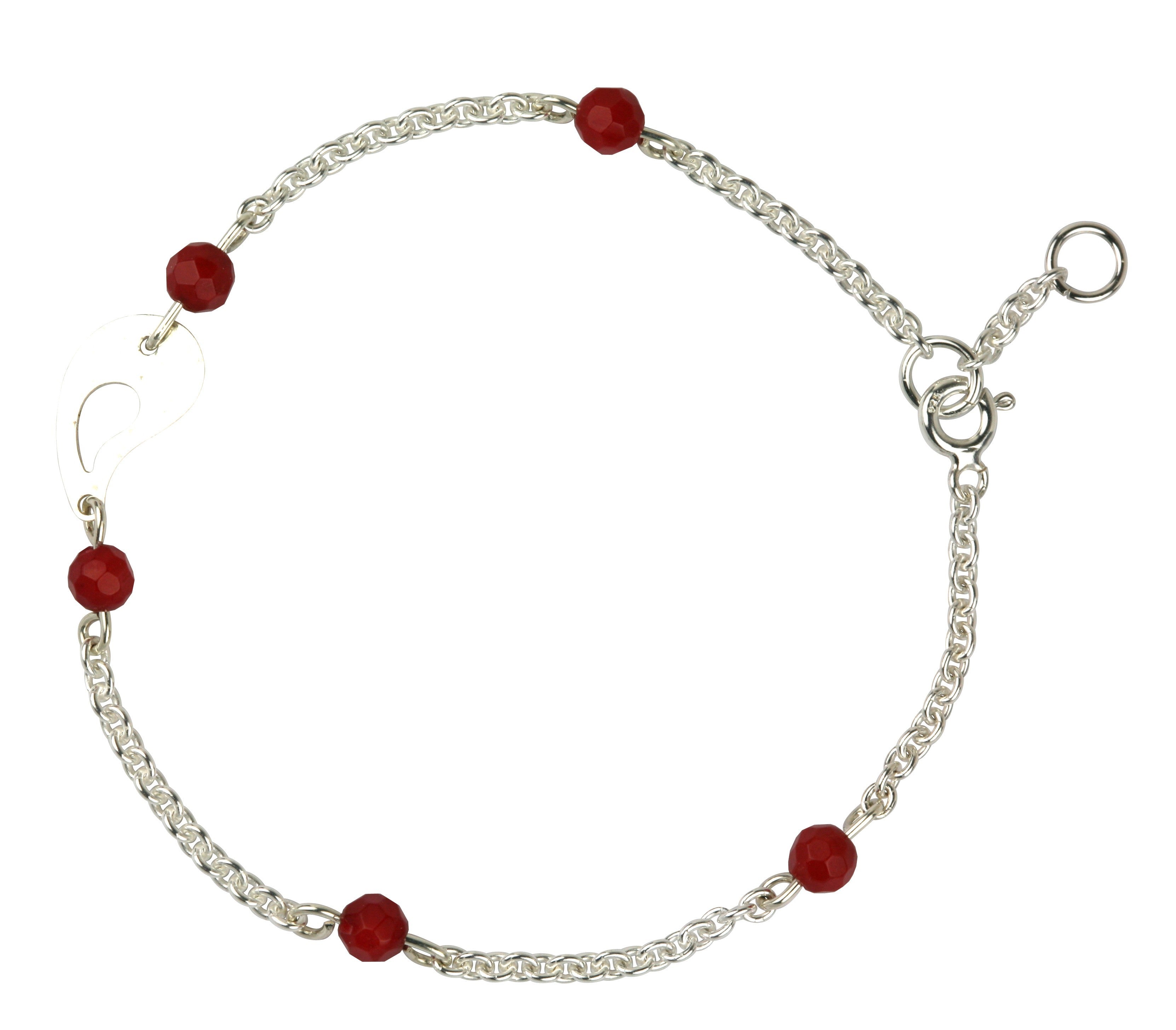 Bracelet argent corail femme