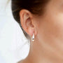 Boucles oreilles gouttes argent