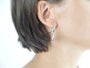 Boucles oreilles trèfles nacre