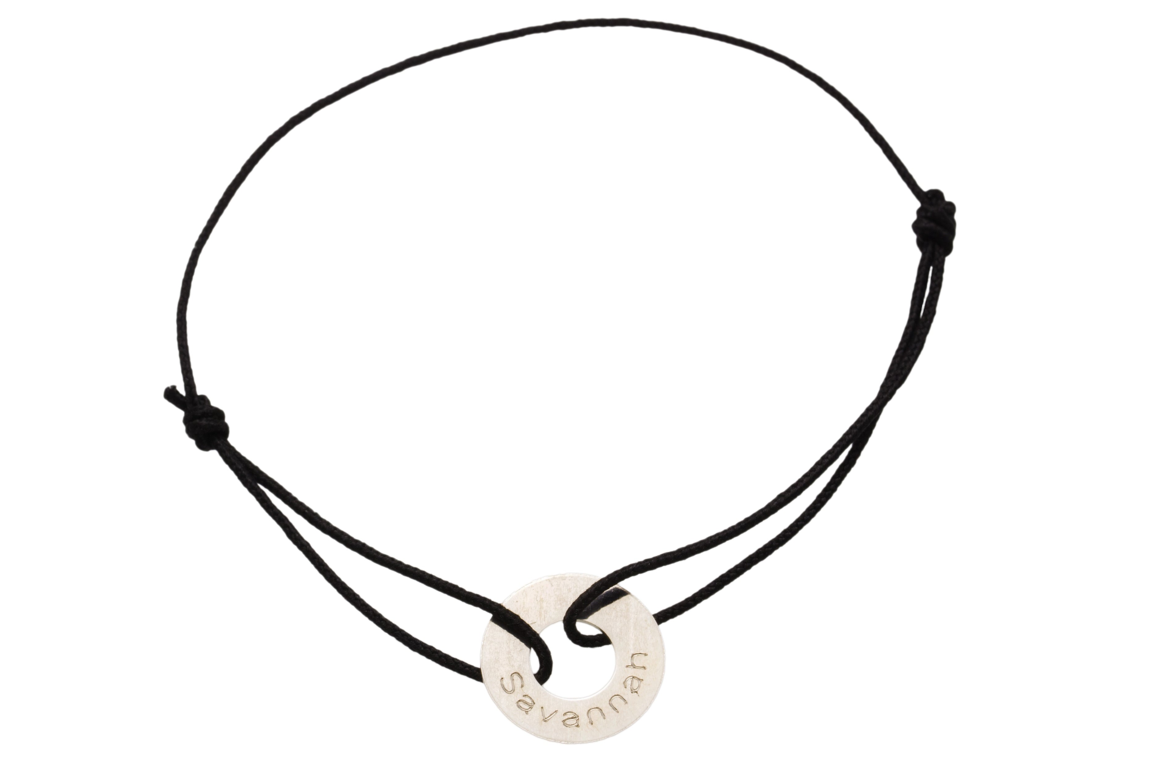 Bracelet cible corde personnalisé homme