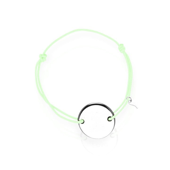 Bracelet médaille argent personnalisé homme