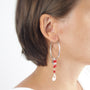 boucles d'oreilles argent goutte tige 925
