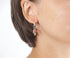 Boucles oreilles crochets corail