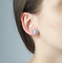 Boucles oreilles gouttes turquoise