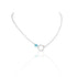 Collier cercle turquoise femme