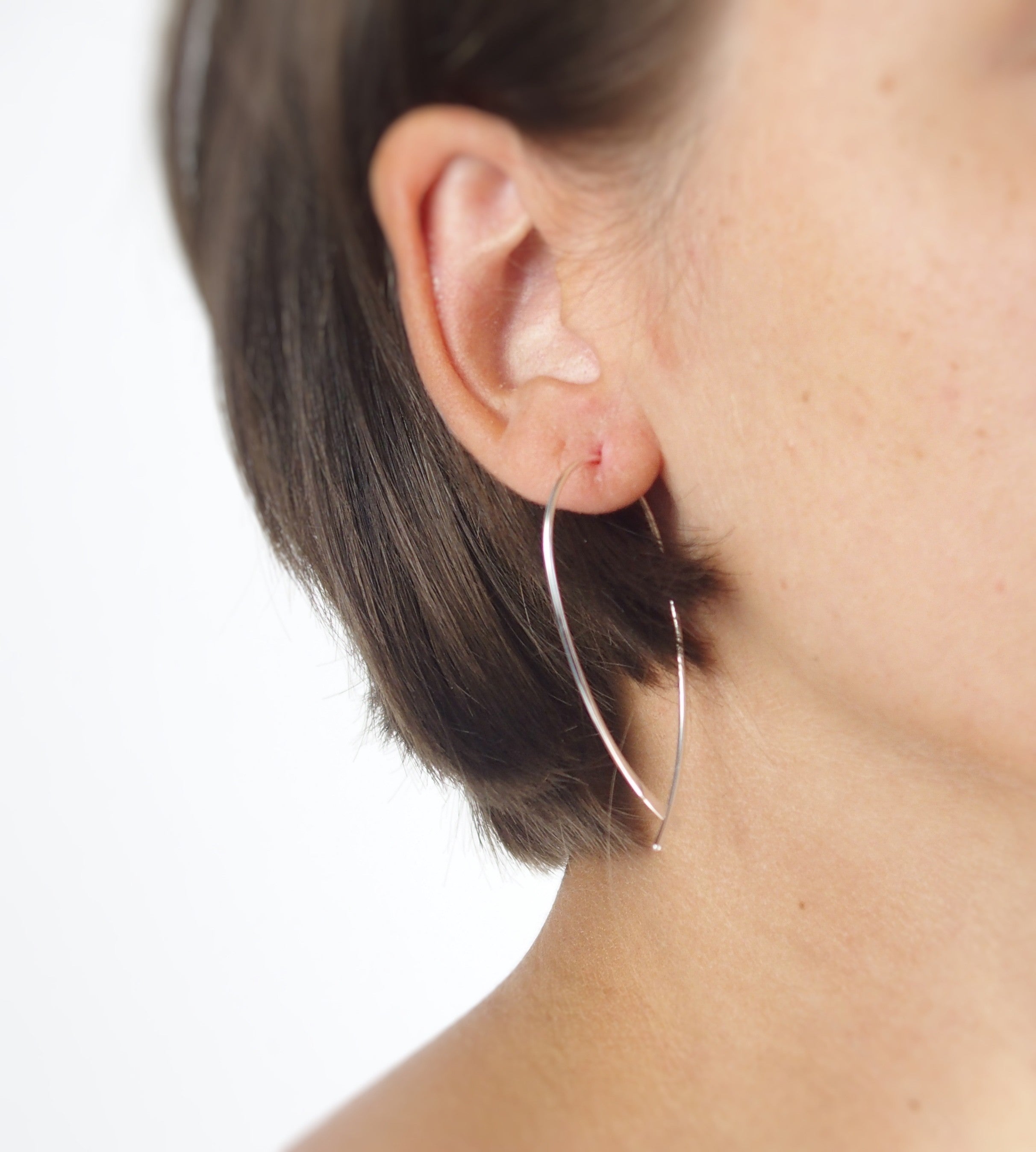 Boucles oreilles créoles fil