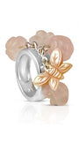 Bague argent rose quartz femme