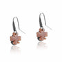 Boucles oreilles trèfles nacre