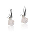 Boucles oreilles roses quartz