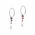 boucles d'oreilles argent goutte tige 925