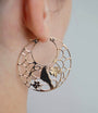 Boucles oreilles créoles oiseaux