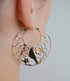 Boucles oreilles créoles oiseaux