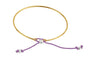 Bracelet esclave plaqué or femme