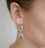 Boucles oreilles pendantes oiseaux