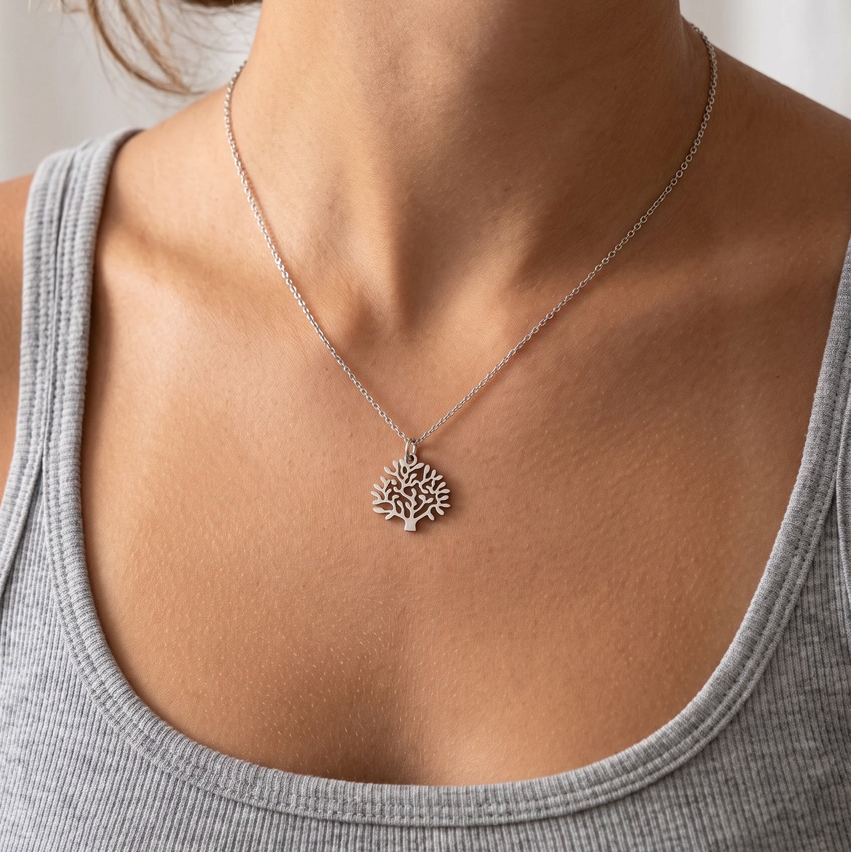Silver Tree of Life Pendant for Children