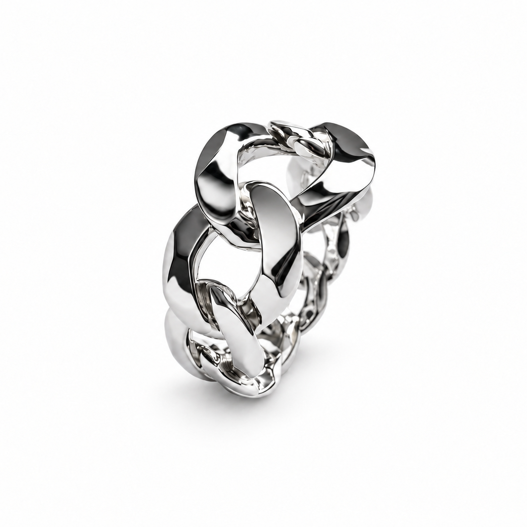 Women's ring with 925 sterling silver chain 