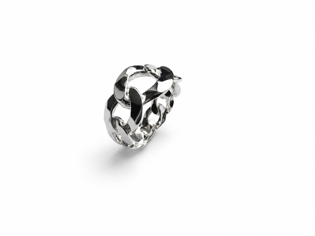 Women's ring with 925 sterling silver chain 
