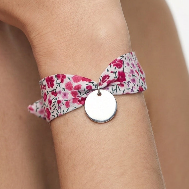Liberty medal bracelet, 15 mm, engravable, wide, child's size