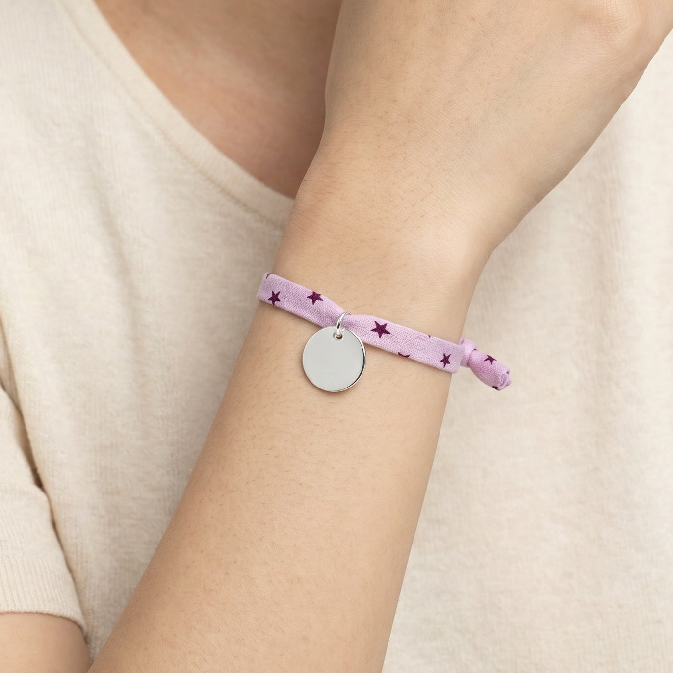Liberty bracelet with personalized medal, 15 mm, for children
