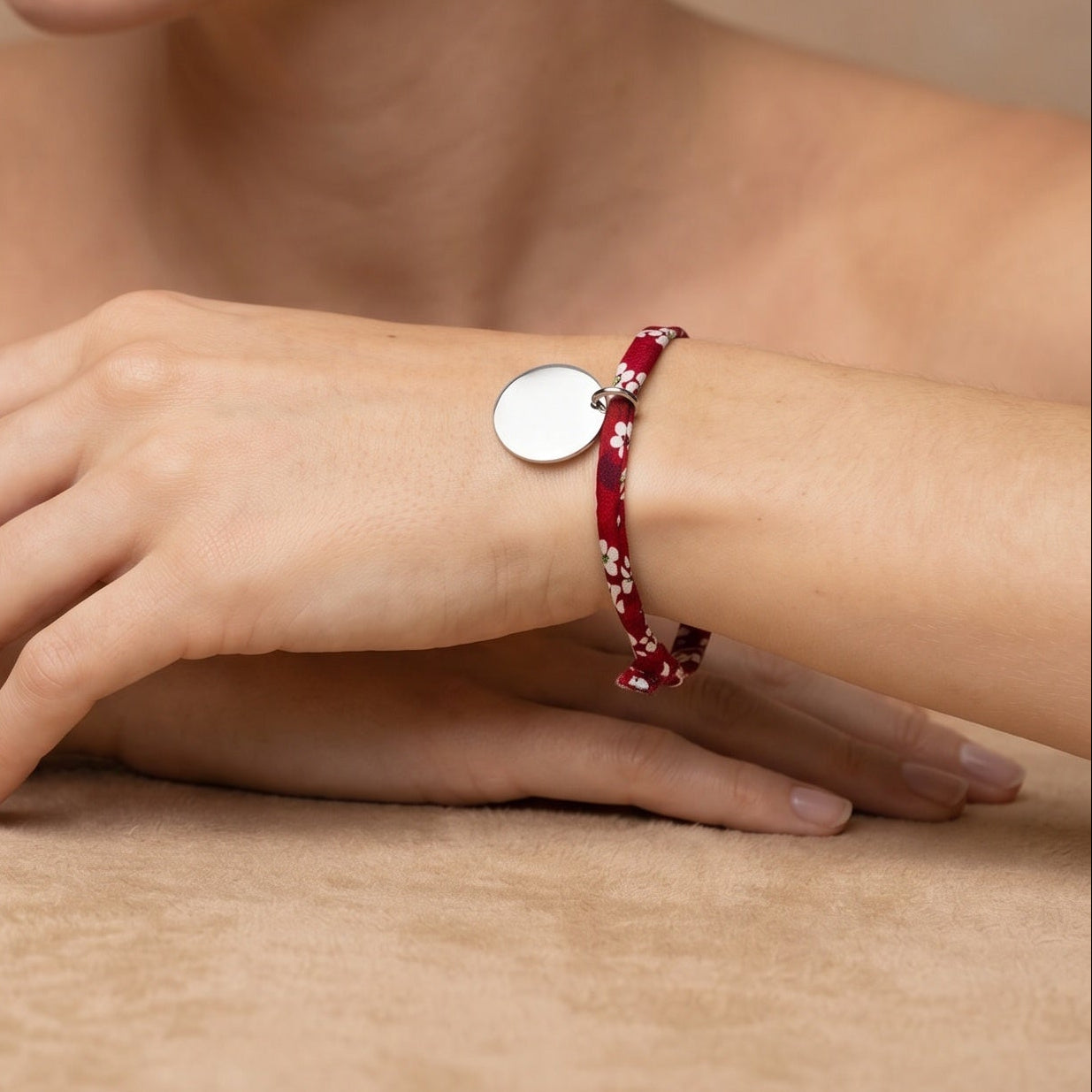 Liberty-armband met gepersonaliseerd medaillon, 20 mm, damesmaat
