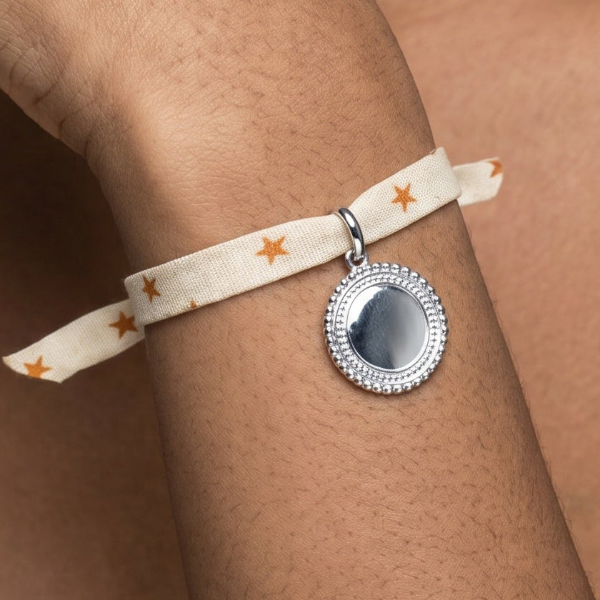 Bracelet Liberty médaillon bohème personnalisé enfant