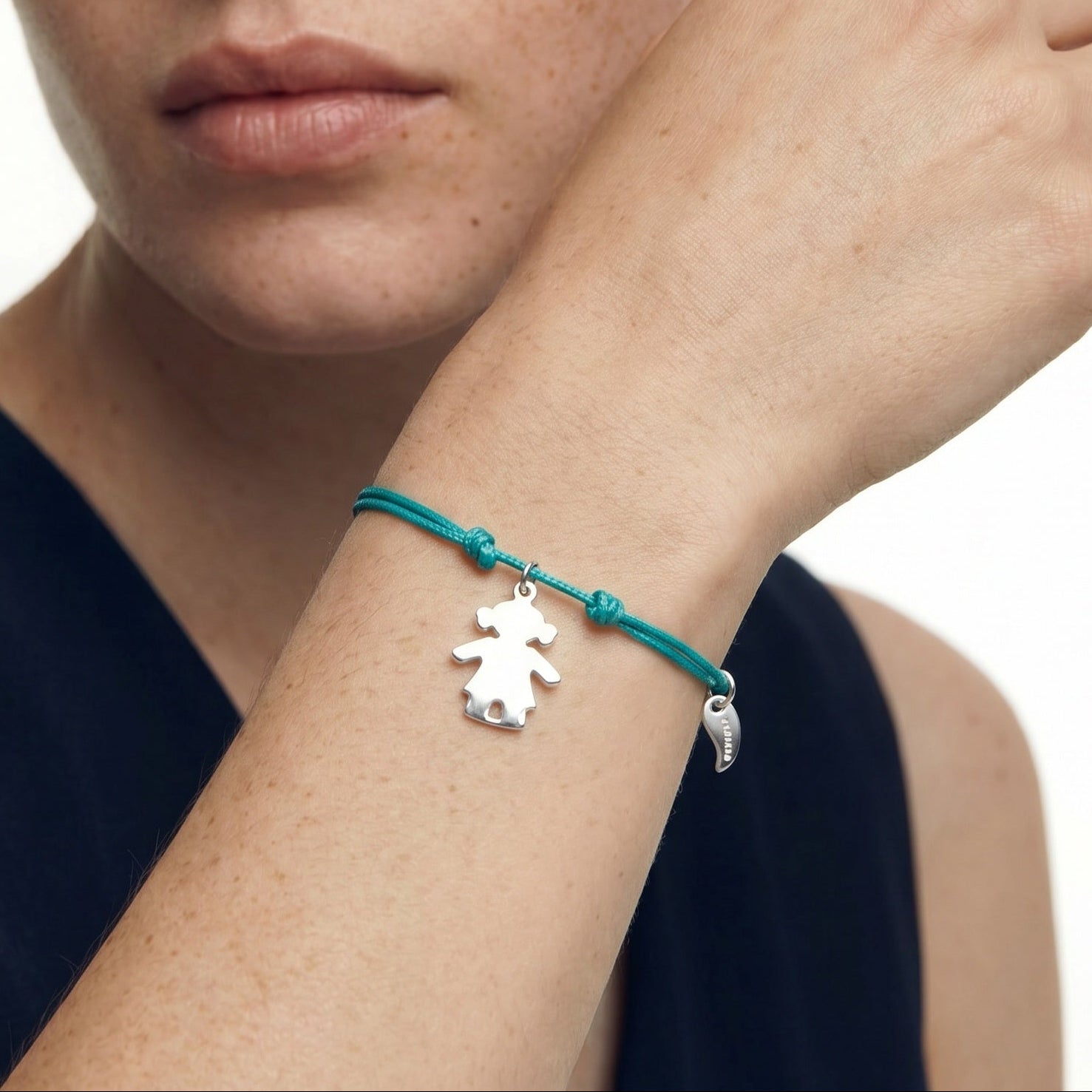 Personalized Girl Character Charm Bracelet for Women