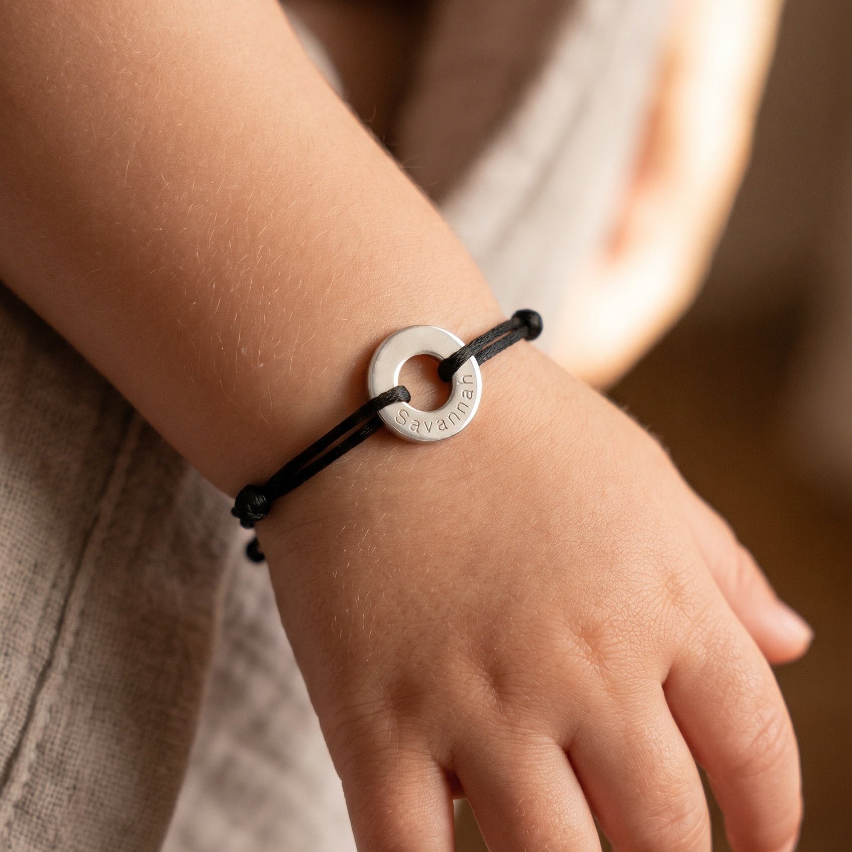 Bracelet cible corde personnalisé enfant