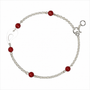 Bracelet argent corail femme