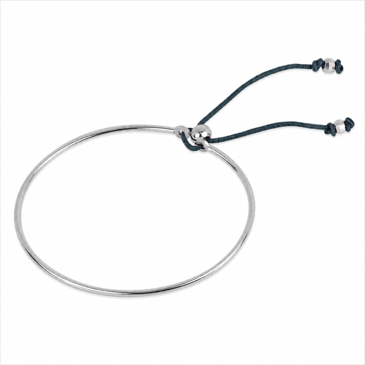 Silver slave bracelet for women