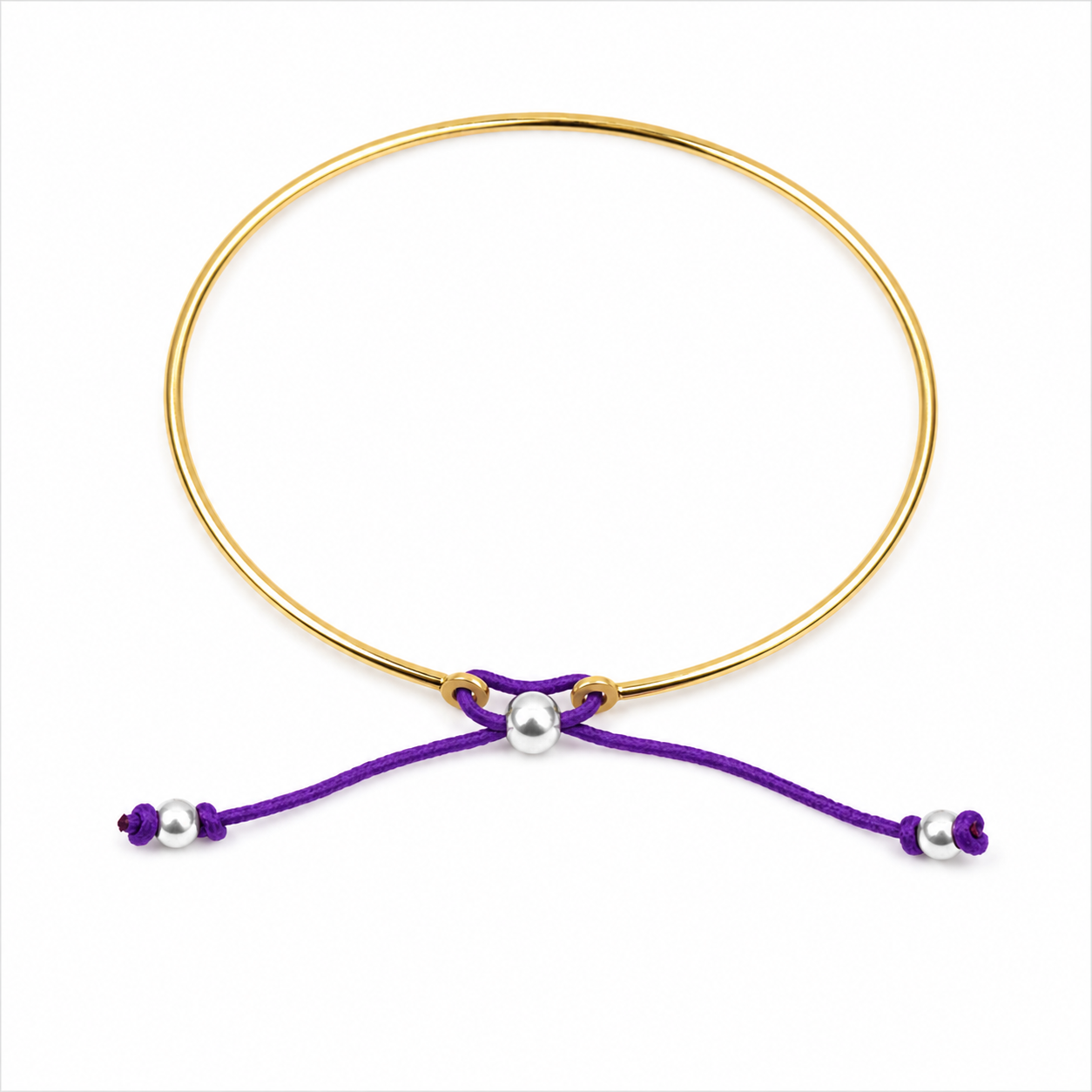 Bracelet esclave plaqué or femme
