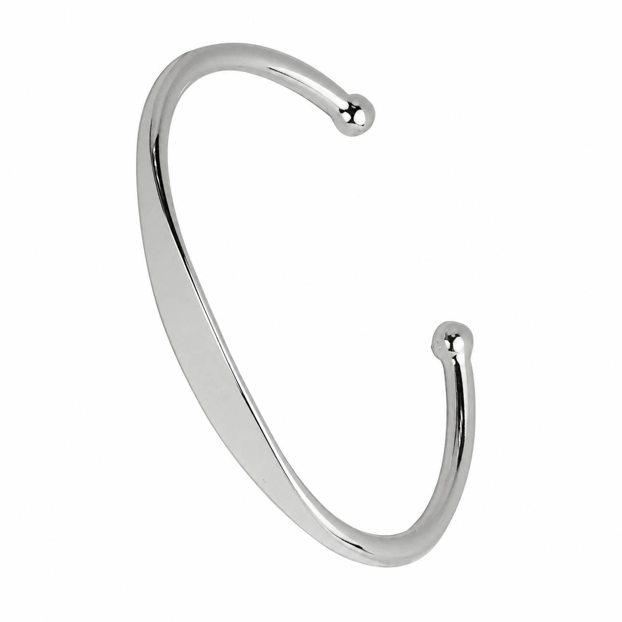 Personalized silver slave bracelet for women