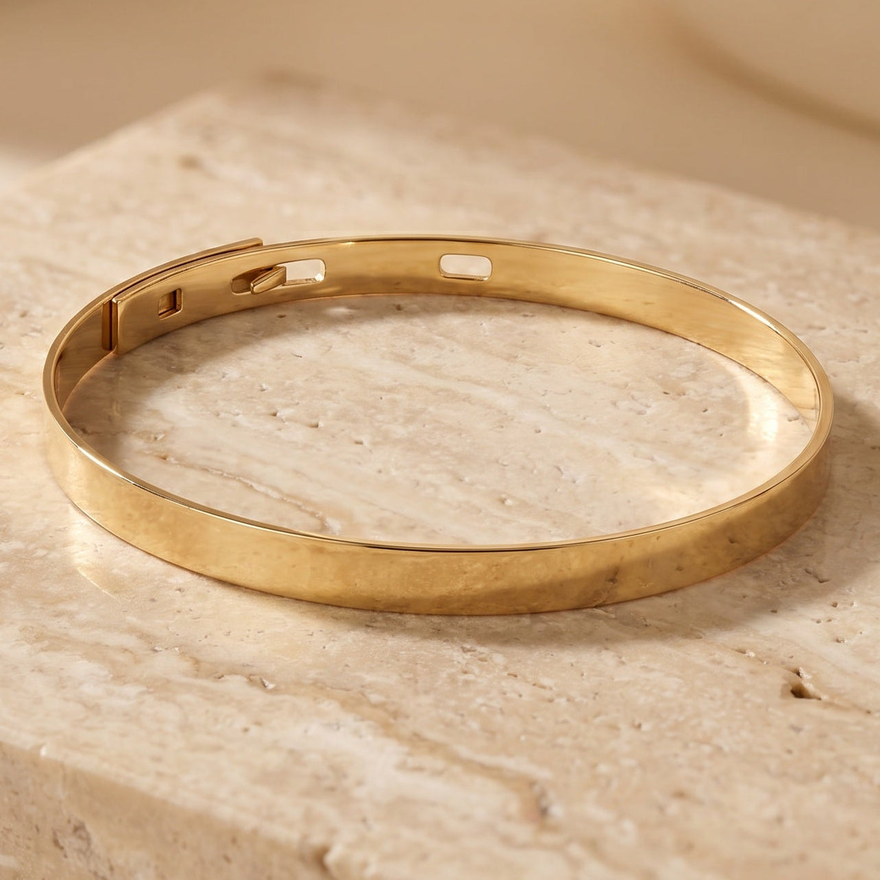 Children's customizable vermeil bangle bracelet
