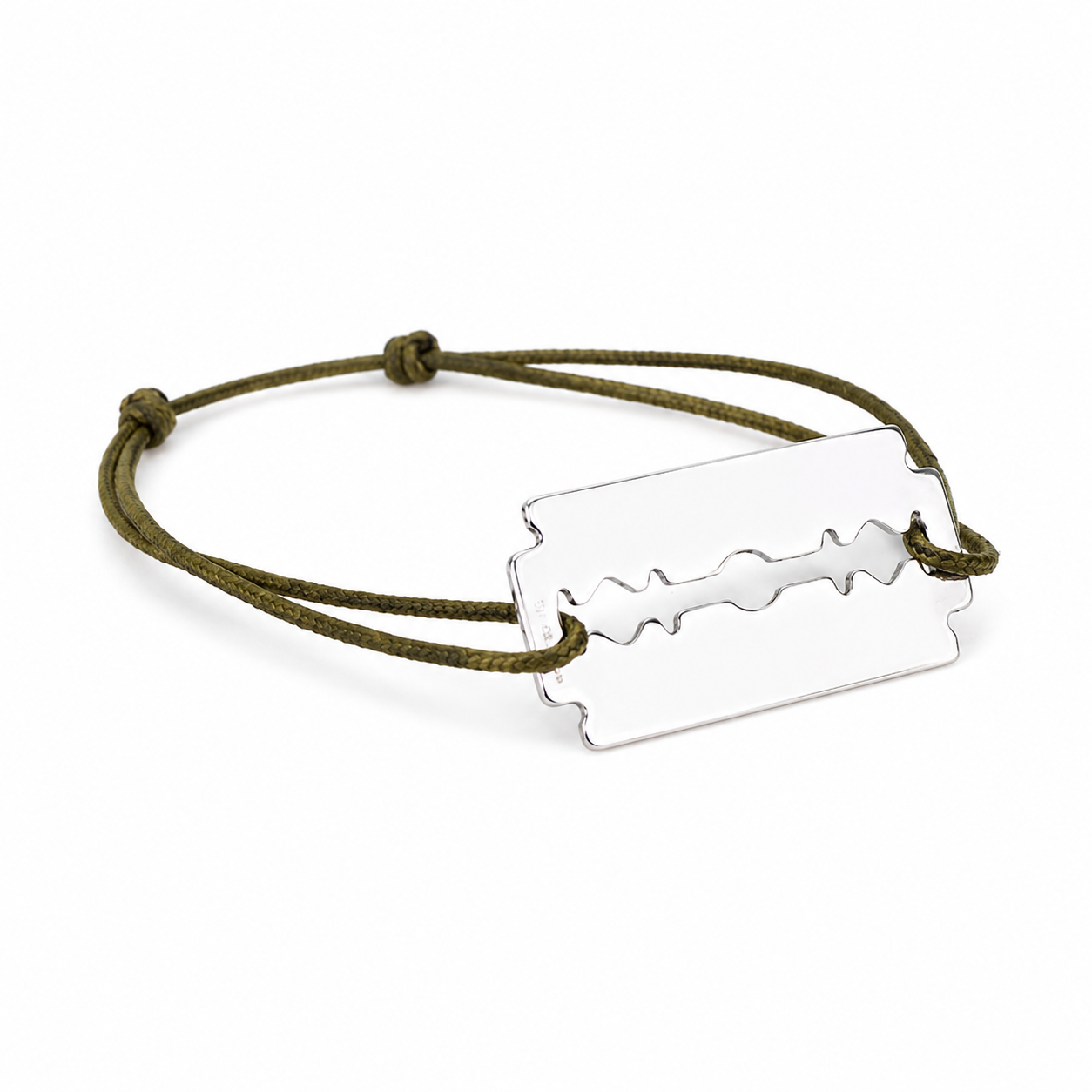 Bracelet personnalisable lame de rasoir homme