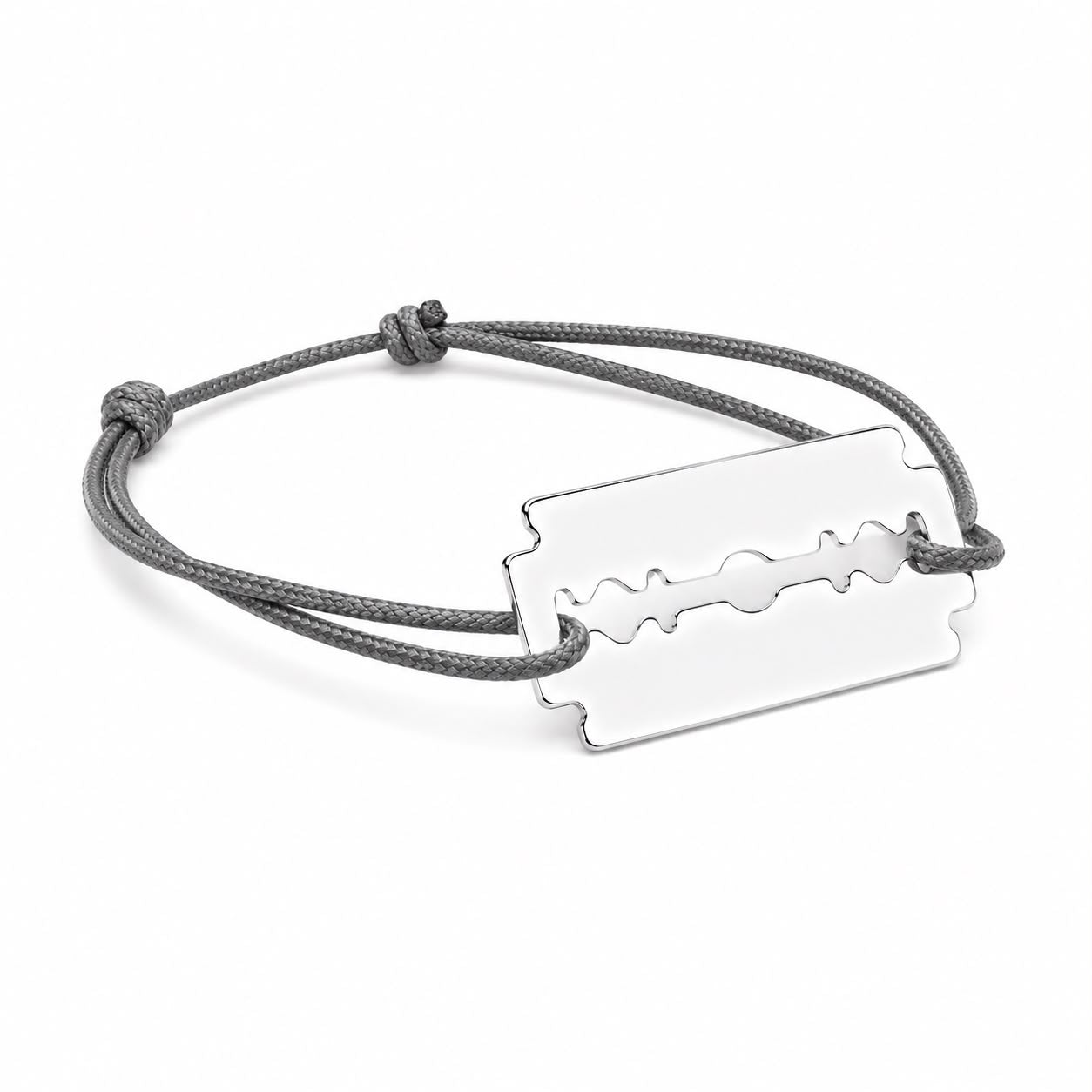 Bracelet personnalisable lame de rasoir homme