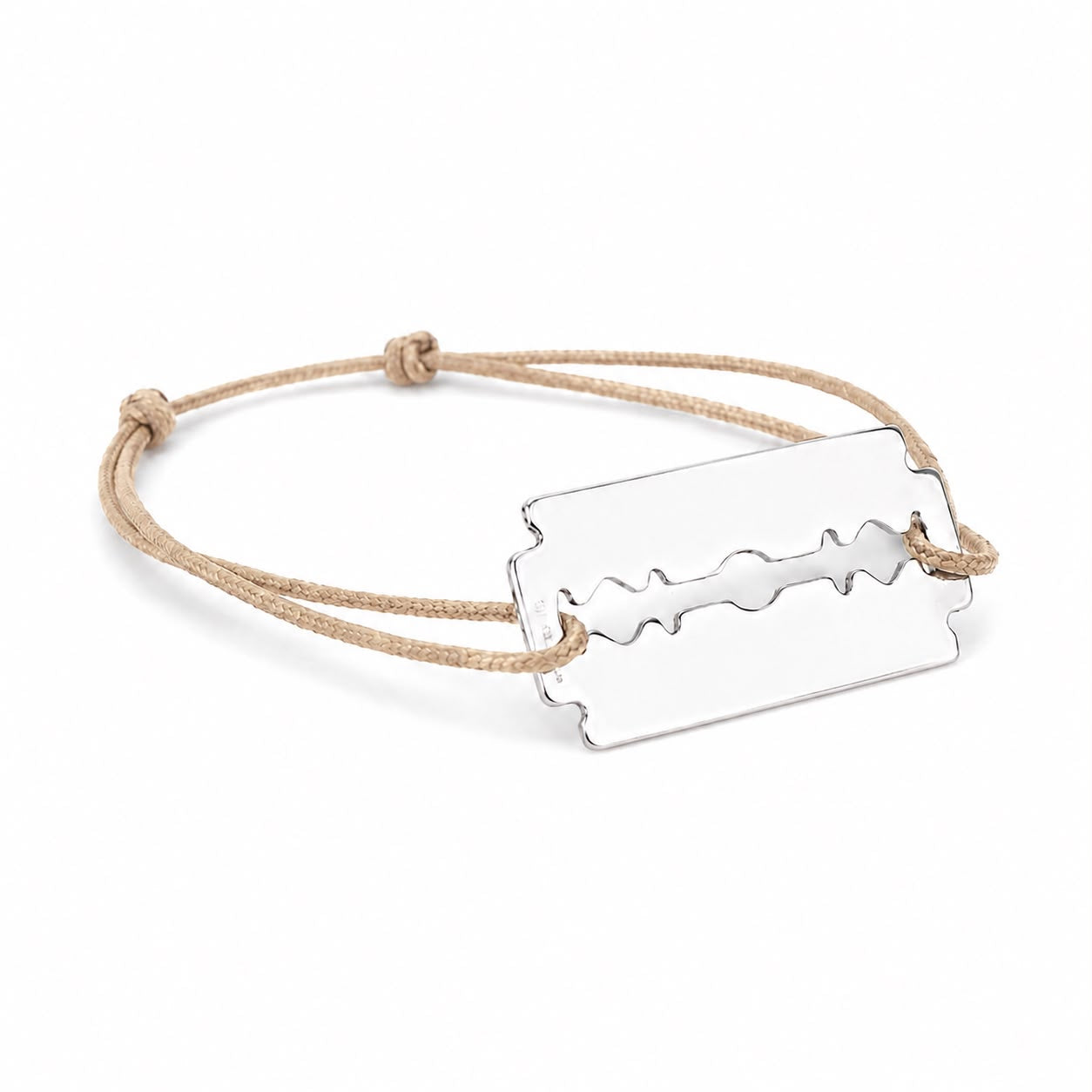 Bracelet personnalisable lame de rasoir homme