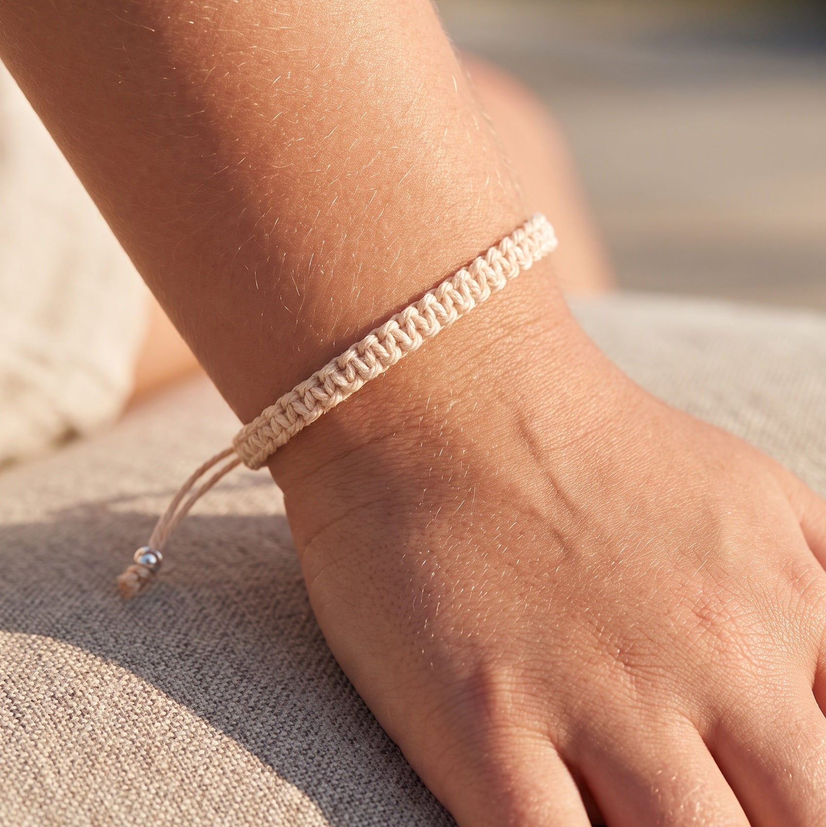 Macramé armband voor kinderen