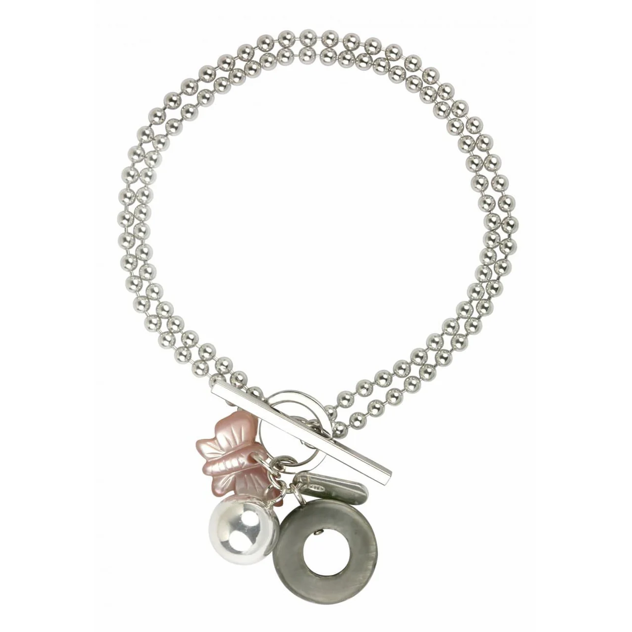 Damesarmband met dubbele vlinder