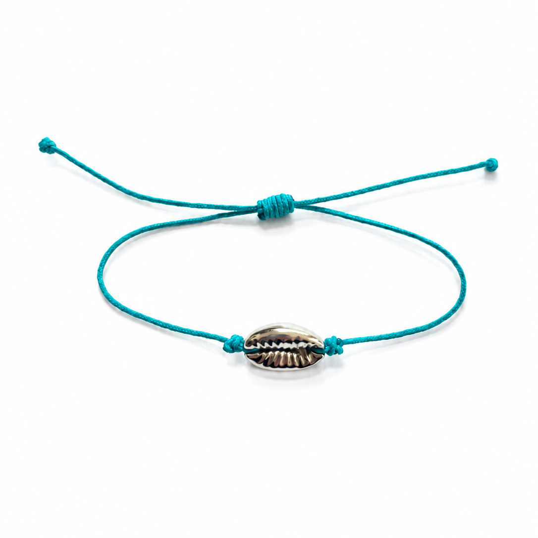 Silver shell bracelet for women