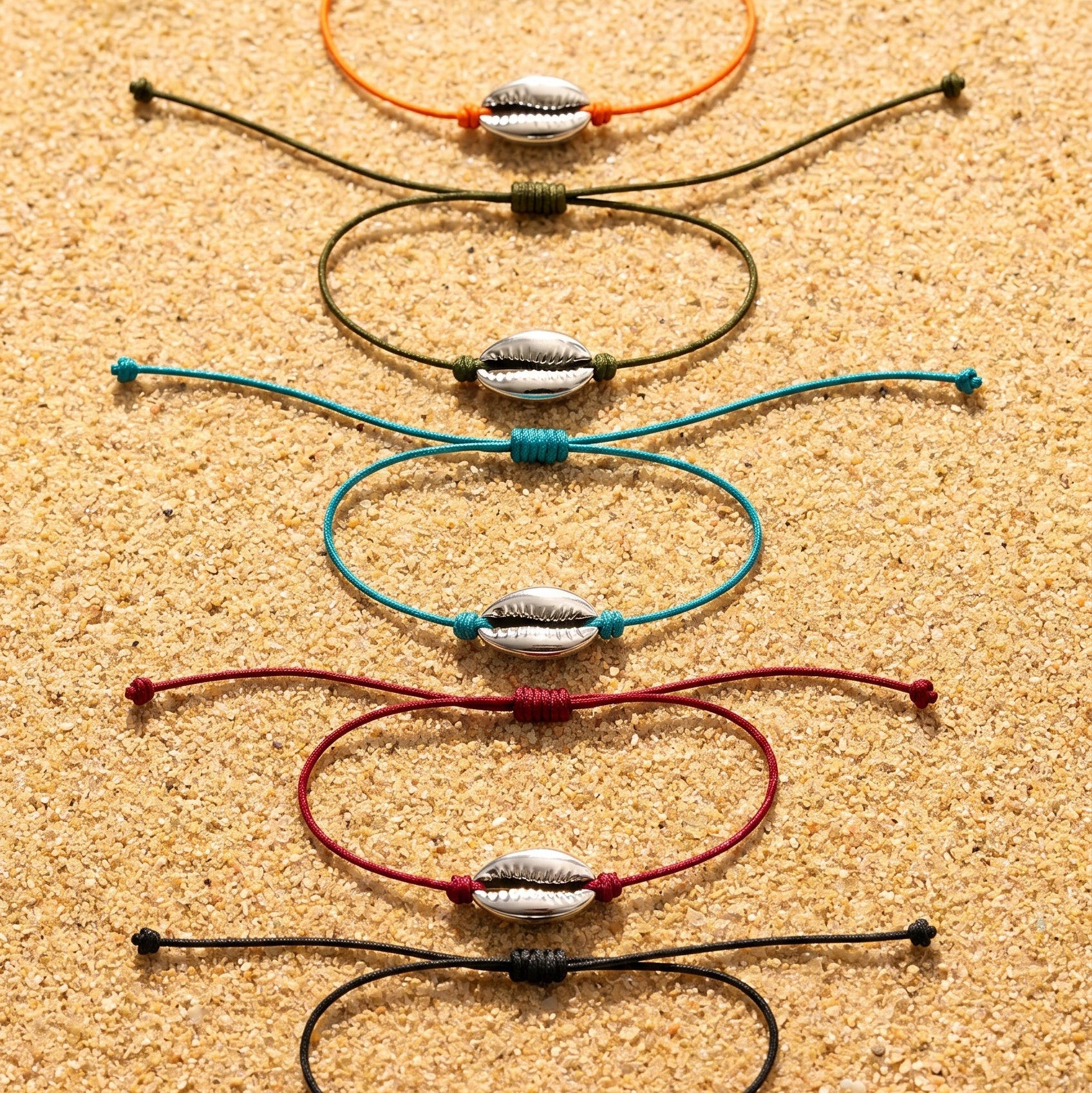 Bracelet coquillage argent femme