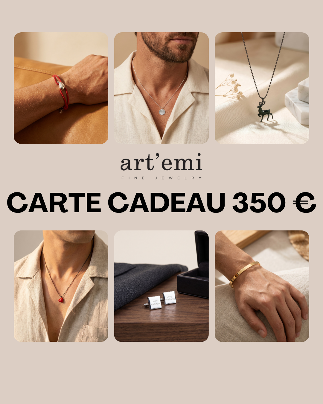 Carte cadeau digital homme