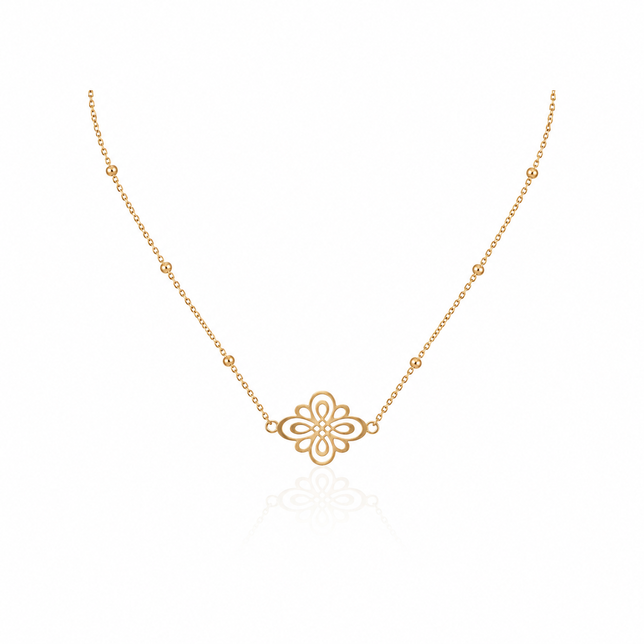 Vermeil diamanten halsketting voor vrouwen
