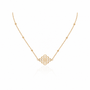 Vermeil diamanten halsketting voor vrouwen